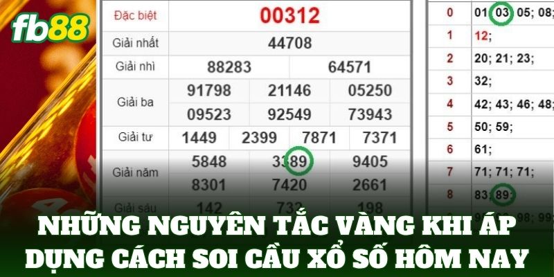 Những nguyên tắc vàng khi áp dụng Cách Soi Cầu Xổ Số Hôm Nay