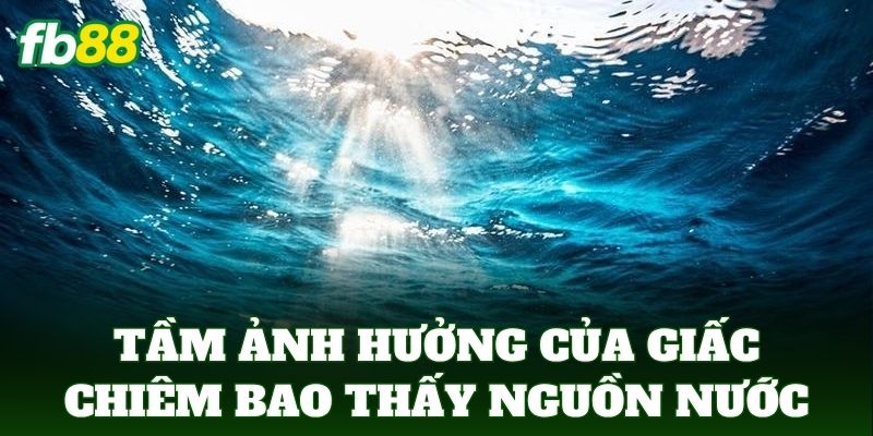 Tầm ảnh hưởng của giấc chiêm bao thấy nguồn nước đến cuộc sống