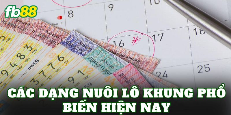 Các dạng nuôi lô khung phổ biến hiện nay