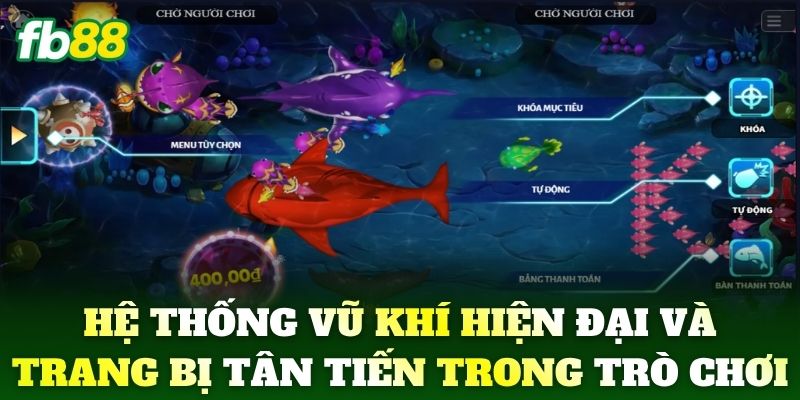 Hệ thống vũ khí hiện đại và trang bị tân tiến trong trò chơi