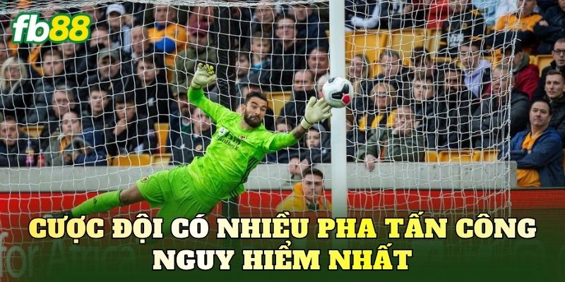 Cược Đội Có Nhiều Pha Tấn Công Nguy Hiểm Nhất