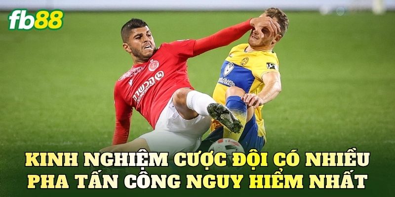 Kinh nghiệm cược đội có nhiều pha tấn công nguy hiểm nhất