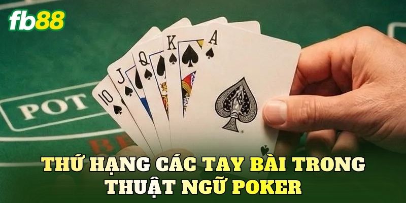 Thứ hạng các tay bài trong thuật ngữ Poker