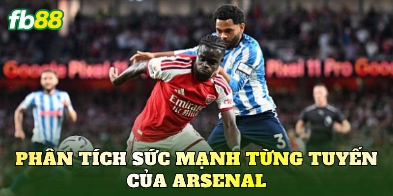 Phân tích sức mạnh từng tuyến của Arsenal