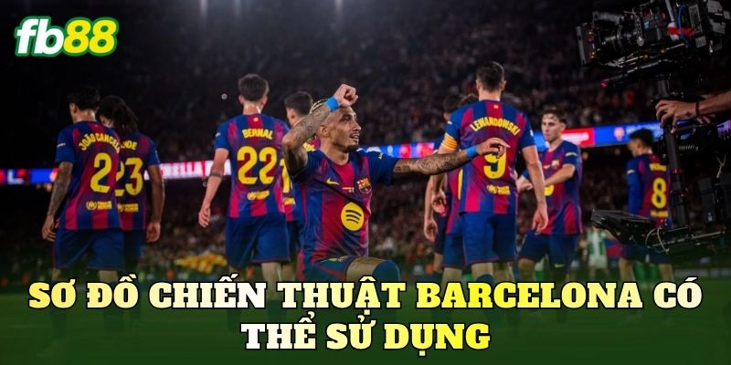 Sơ đồ chiến thuật Barcelona có thể sử dụng