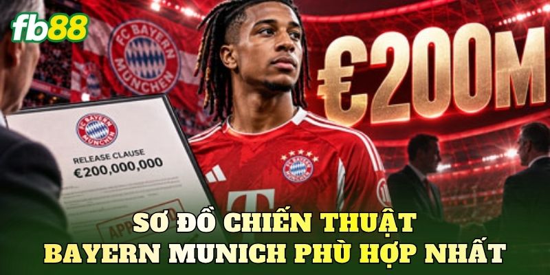 Sơ đồ chiến thuật Bayern Munich phù hợp nhất